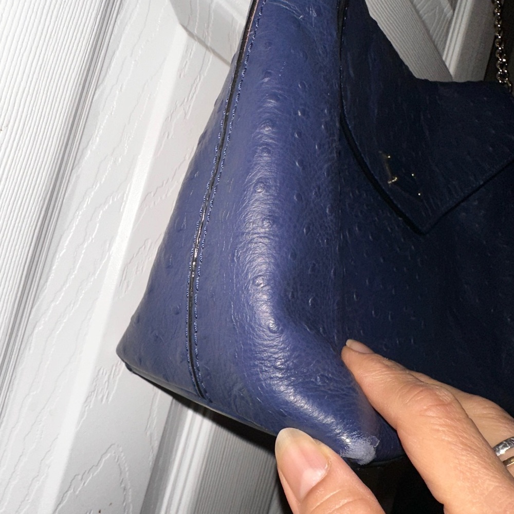 Kate Spade Dark Blue Textured Shoulder Bag - Picture 7 of 11